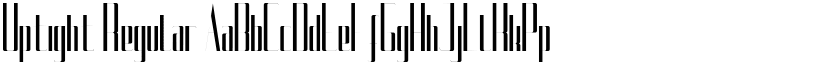 Uptight Regular font