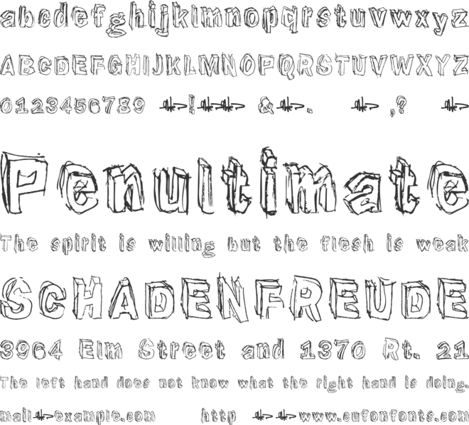Suppenkasper font preview