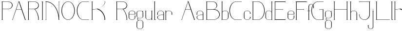 PARINOCK Regular font