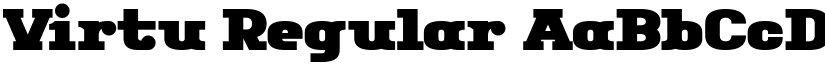 Virtu Regular font