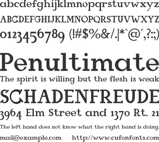 Mangala font preview