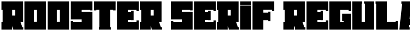 Rooster Serif Regular font