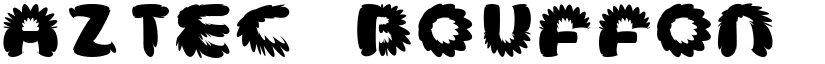 aztec bouffon font