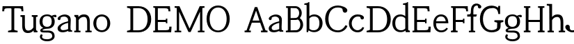 Tugano DEMO font