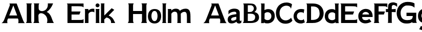 AIK Erik Holm font