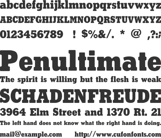 CARERRA Jones font preview