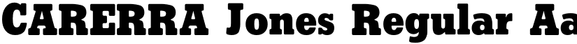 CARERRA Jones Regular font