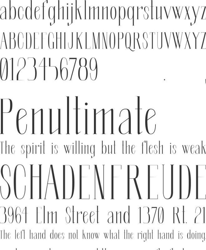 Soberba Serif font preview