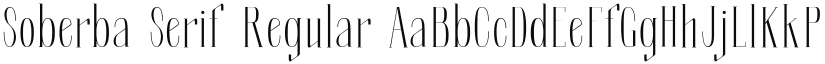Soberba Serif Regular font