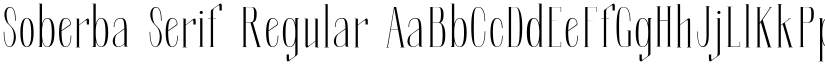 Soberba Serif Regular font