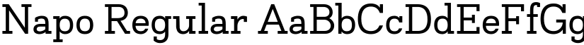 Napo Regular font