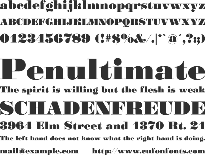 Gourmandise font preview