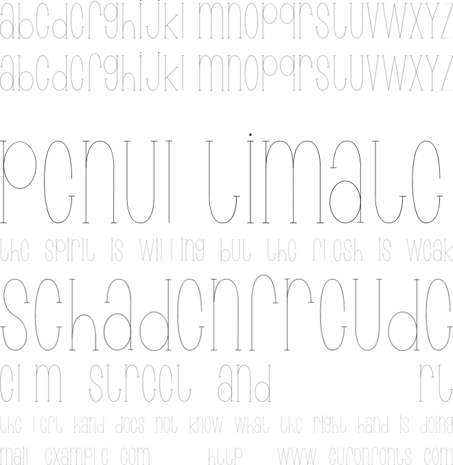 Wonderlust font preview