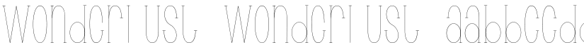 Wonderlust Wonderlust font