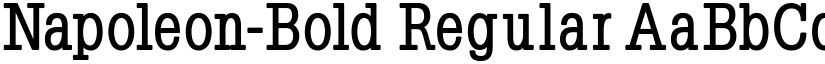 Napoleon-Bold Regular font