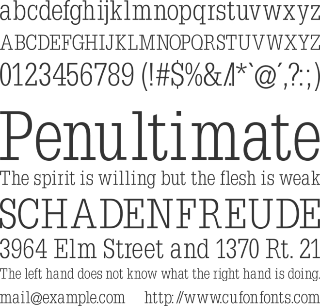 Napoleon- font preview