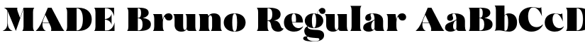 MADE Bruno Regular font