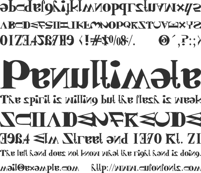 New Kind Of English font preview