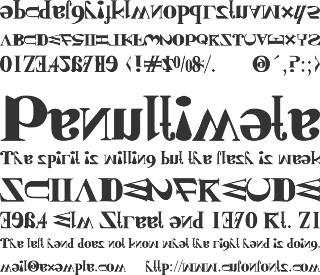 New Kind Of English font preview