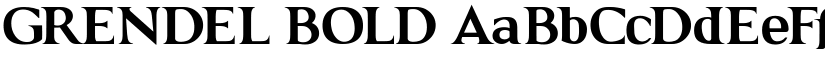 GRENDEL BOLD font