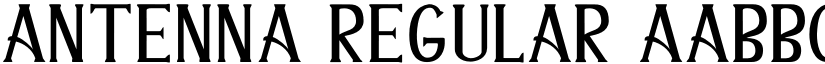 ANTENNA Regular font