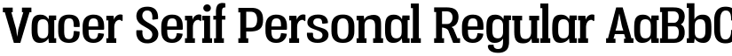 Vacer Serif Personal Regular font