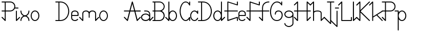 Pixo Demo font