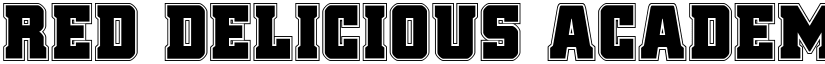 Red Delicious Academy Regular font