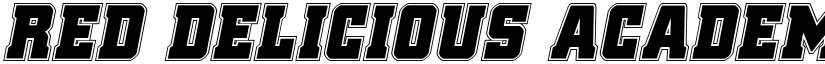 Red Delicious Academy Italic Italic font