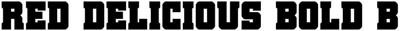 Red Delicious Bold Bold font