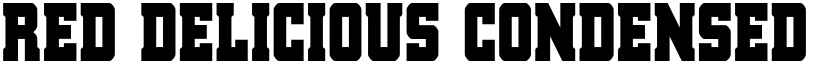 Red Delicious Condensed Condensed font