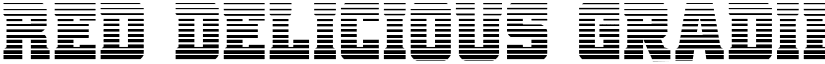 Red Delicious Gradient Regular font