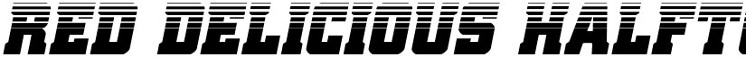 Red Delicious Halftone Italic Italic font