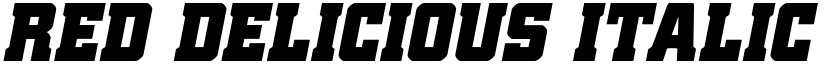 Red Delicious Italic Italic font