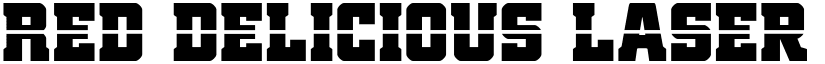 Red Delicious Laser Regular font