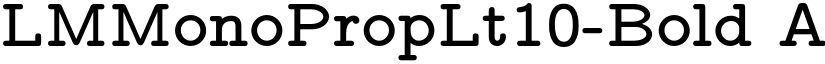 LMMonoPropLt10-Bold font