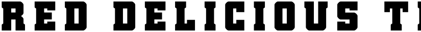 Red Delicious Title Regular font