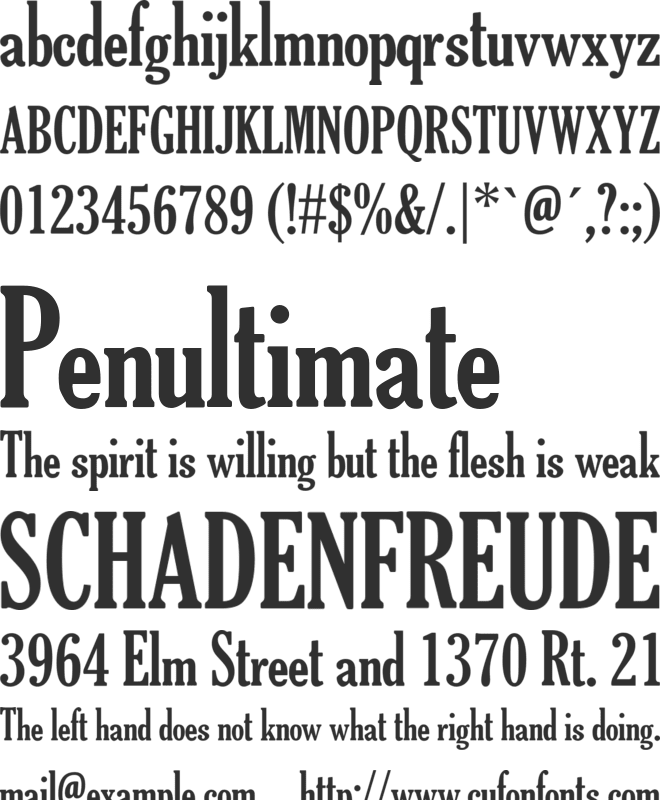 The Soul Of Vodka font preview