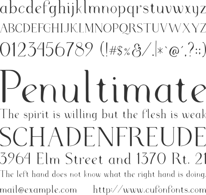 Supernova font preview