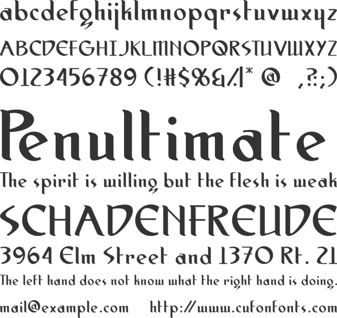 Spirit Medium font preview