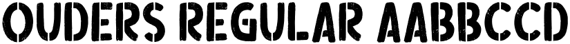 Ouders Regular font