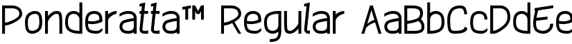 Ponderatta™ Regular font