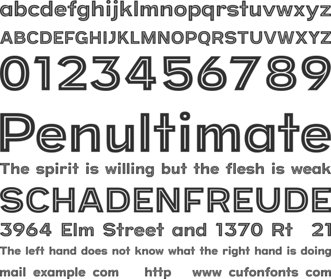 Provoke-Personal-Use-Only font preview