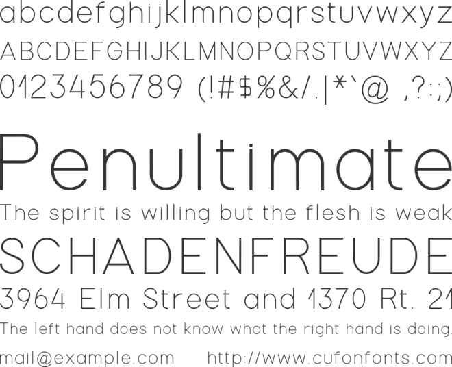 Gondola font preview