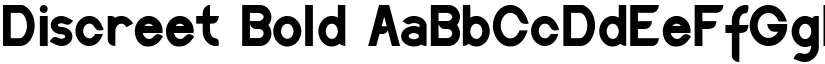 Discreet Bold font