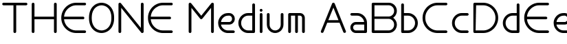 THEONE Medium font