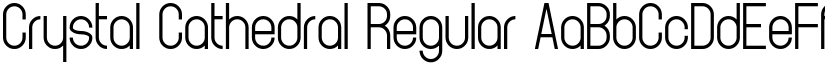 Crystal Cathedral Regular font