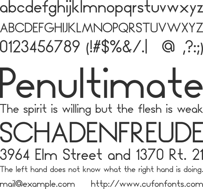 Unified font preview