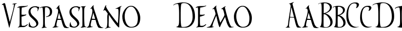 Vespasiano Demo font