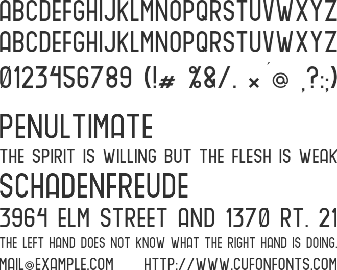 Ruth Slab One font preview